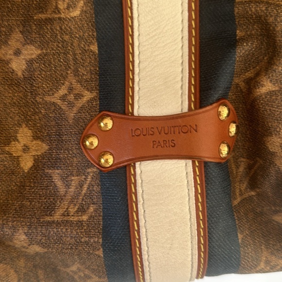 Tisse sac rayure Louis Vuitton Limited édition - Picture 5 of 13